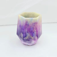Resin Pen Holder Jar - Green/Purple/Pink