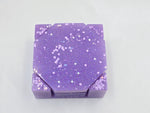 Resin Coaster Set - Purple Glitter
