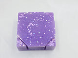 Resin Coaster Set - Purple Glitter