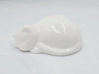 Sleeping Cat - White/Glitter
