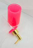 Resin Soap Dispenser - Hot Pink Glitter