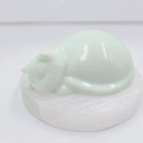 Sleeping Cat - Mint Green