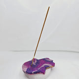 Resin Incense Holder - Purple Mix