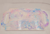 *Sirs Seconds* Resin Serving Board - White/Pink/Purple/Blue