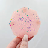 Resin Coaster Set - Pink Glitter