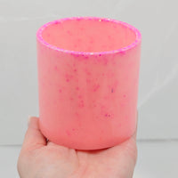 Large Resin Pen Holder - Pink Glitter