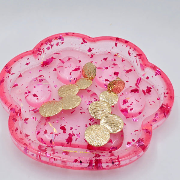 Resin Paw Trinket Tray - Pink