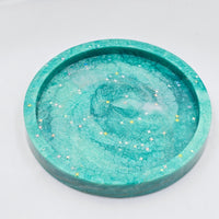 Resin Trinket Tray - Green
