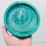 Resin Trinket Tray - Green