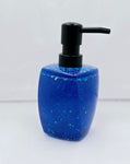 Resin Soap Dispenser - Blue Glitter