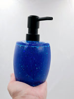 Resin Soap Dispenser - Blue Glitter