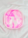 Resin Trinket Tray - Pink/White