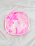 Resin Trinket Tray - Pink/White