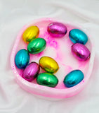 Resin Trinket Tray - Pink/White