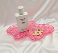 Resin Wave tray - Pink/Glitter
