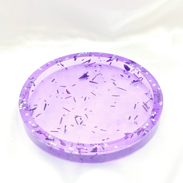 Resin Trinket Tray - Purple