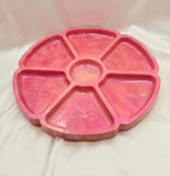 Resin Section Tray - Pink/Gold