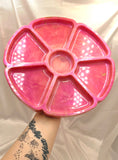 Resin Section Tray - Pink/Gold