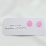 Resin Swirl Earrings - Pink