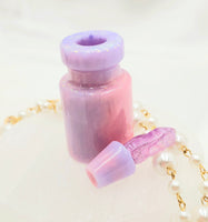 Resin Perfume Bottle - Pink/Purple