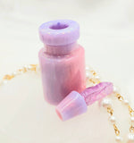 Resin Perfume Bottle - Pink/Purple