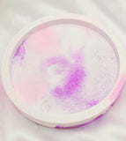 Casting Resin Trinket Tray - Pink/Purple/White
