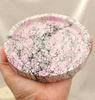 Casting Resin Trinket Tray - Pink/White/Marble
