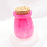 Resin Pen Holder Jar - Pink Shimmer