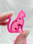 Resin Cat Shelf Sitter Set - Velveteen Kitty