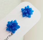 Resin Succulent Earrings - Blue Star