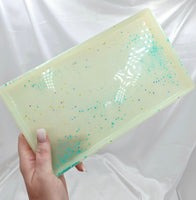 Resin Tray - Green Glitter