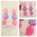 Maira Sparkle Drop Resin Earrings