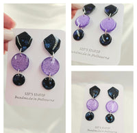 Nez Dangle Resin Earrings