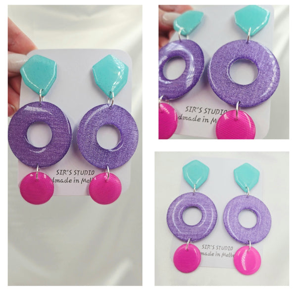 Calista Resin Statement Earrings