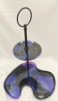 Resin Two Tier Tray Stand - Zellie