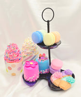 Resin Two Tier Tray Stand - Zellie