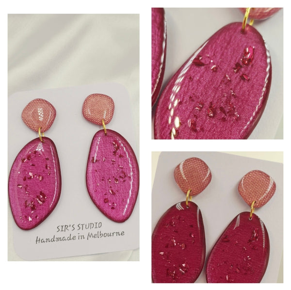 Adalia Drop Resin Earrings