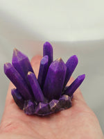 Desk Décor Resin Crystal Cluster - Purple/Gold