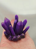 Desk Décor Resin Crystal Cluster - Purple/Gold