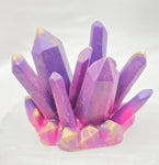 Desk Décor Resin Crystal Cluster - Pink/Purple/Gold