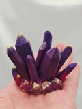 Desk Décor Resin Crystal Cluster - Pink/Purple/Gold