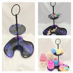 Resin Two Tier Tray Stand - Zellie