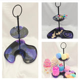 Resin Two Tier Tray Stand - Zellie