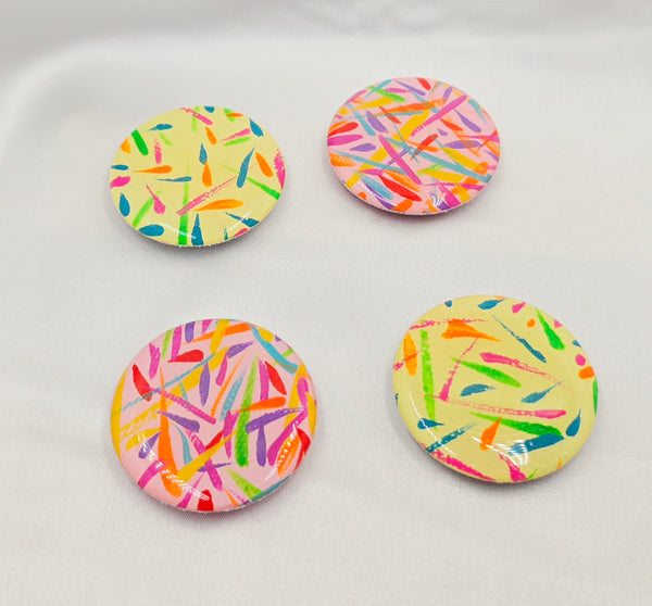 Colourful Hand Painted Resin Magnets