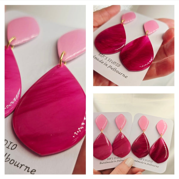 Jess Drop Resin Earrings