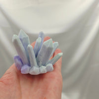 Desk Décor Resin Crystal Cluster - Green/Purple