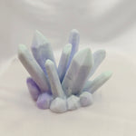 Desk Décor Resin Crystal Cluster - Green/Purple