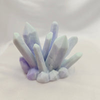 Desk Décor Resin Crystal Cluster - Green/Purple