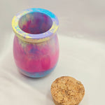 Resin Pen Holder Jar - Pink/Purple/Yellow/Blue