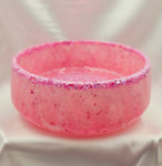 Large RESIN Bowl - Pink Glitter